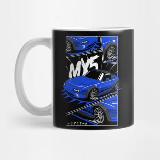 Blue miata jdm manga style Mug